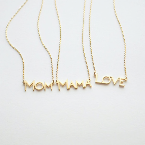 Gold Mom Necklace