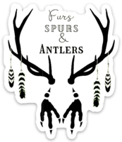 Furs Spurs & Antlers Sticker